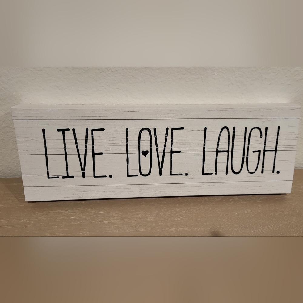 Live Love Laugh Decor Wall Sign